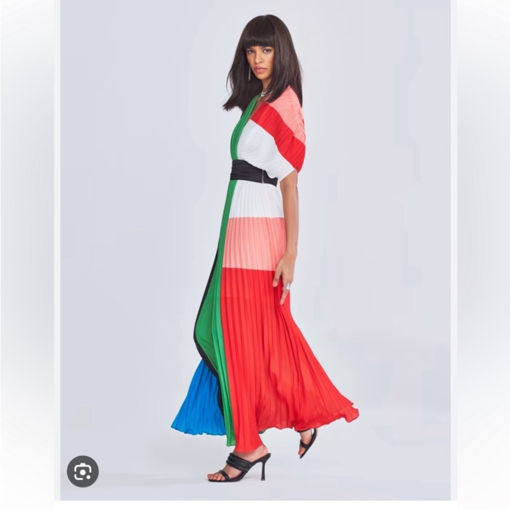 Elegant Multicolor Maxi Dress